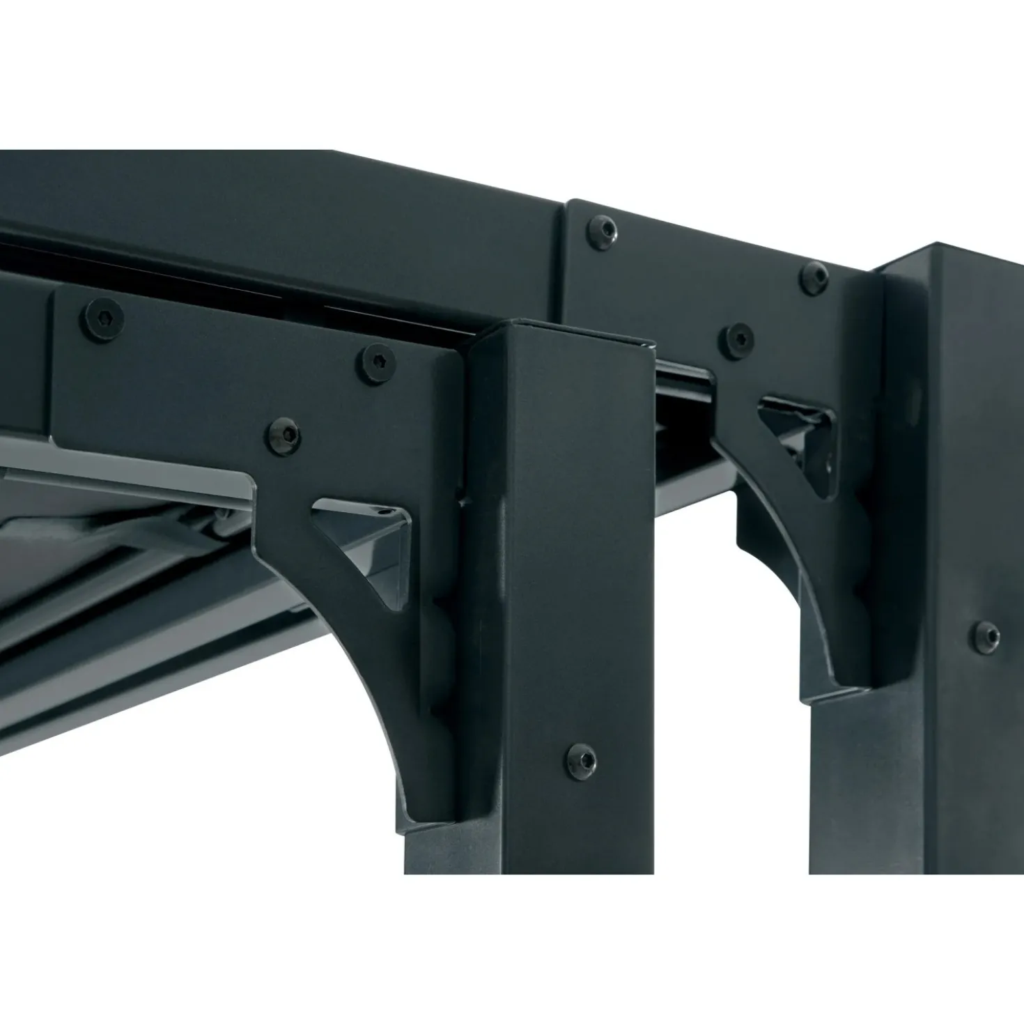 Pergola in acciaio e poliestere Noorvik 314-575x300x225 cm