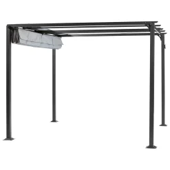 Pergola in acciaio e poliestere Texhoma 300x300x230 cm