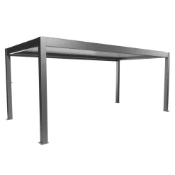 Pergola in metallo Biohort grigio quarzo/bianco 608x312x264 cm