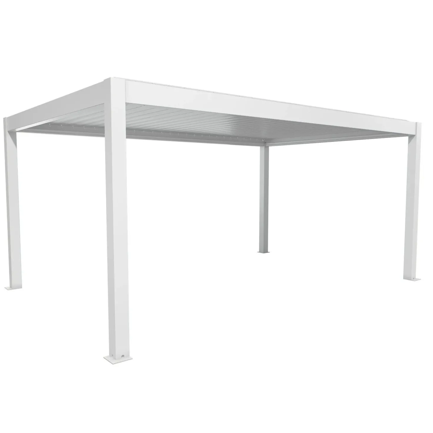 Pergola in metallo Biohort bianco 552,5x367,5x264 cm
