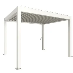 Pergola in metallo Biohort bianco 367,5x312x264 cm