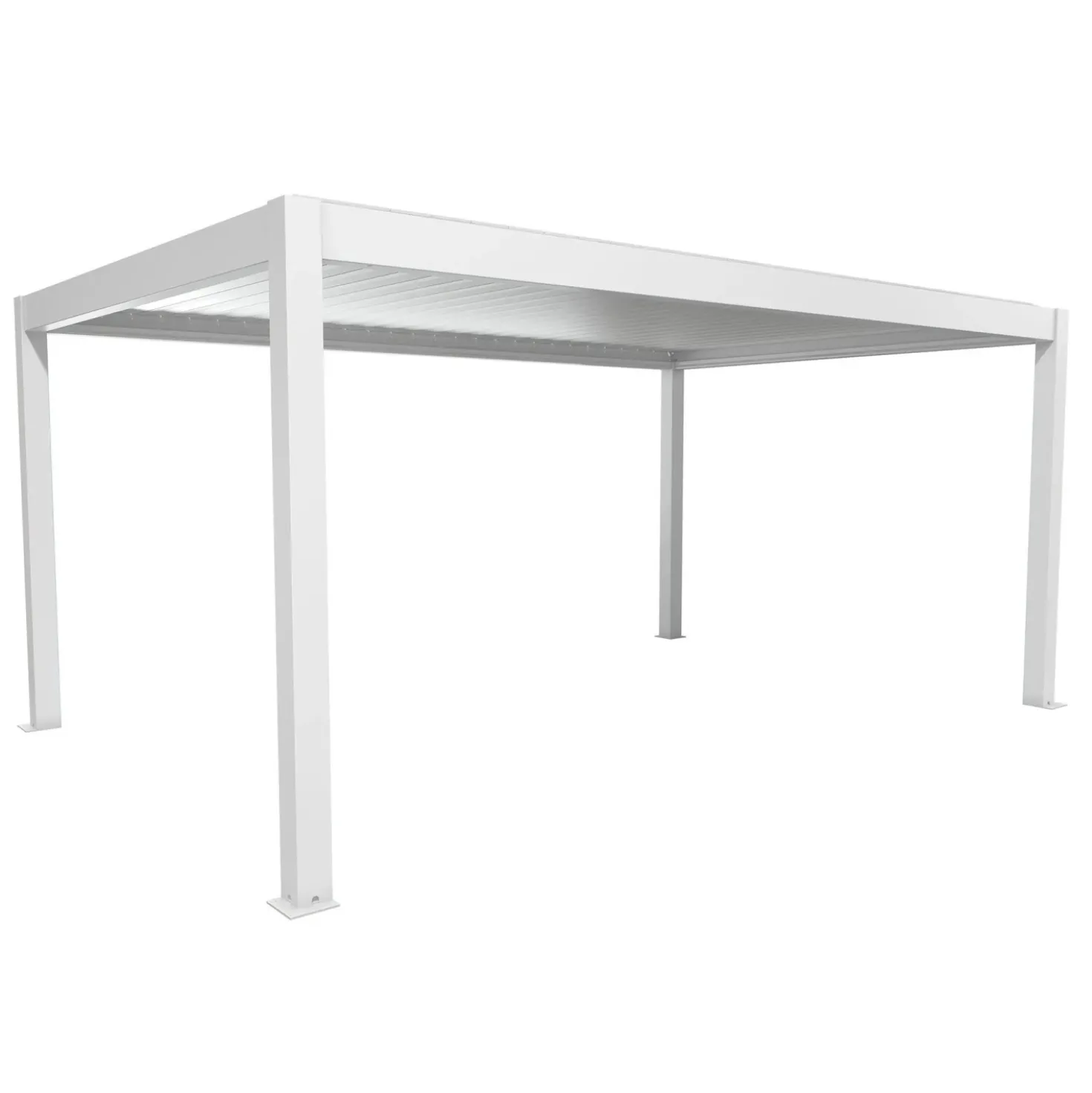 Pergola in metallo Biohort bianco/argento 552,5x367,5x264 cm