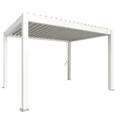 Pergola in metallo Biohort 4 m x 3 m bianca
