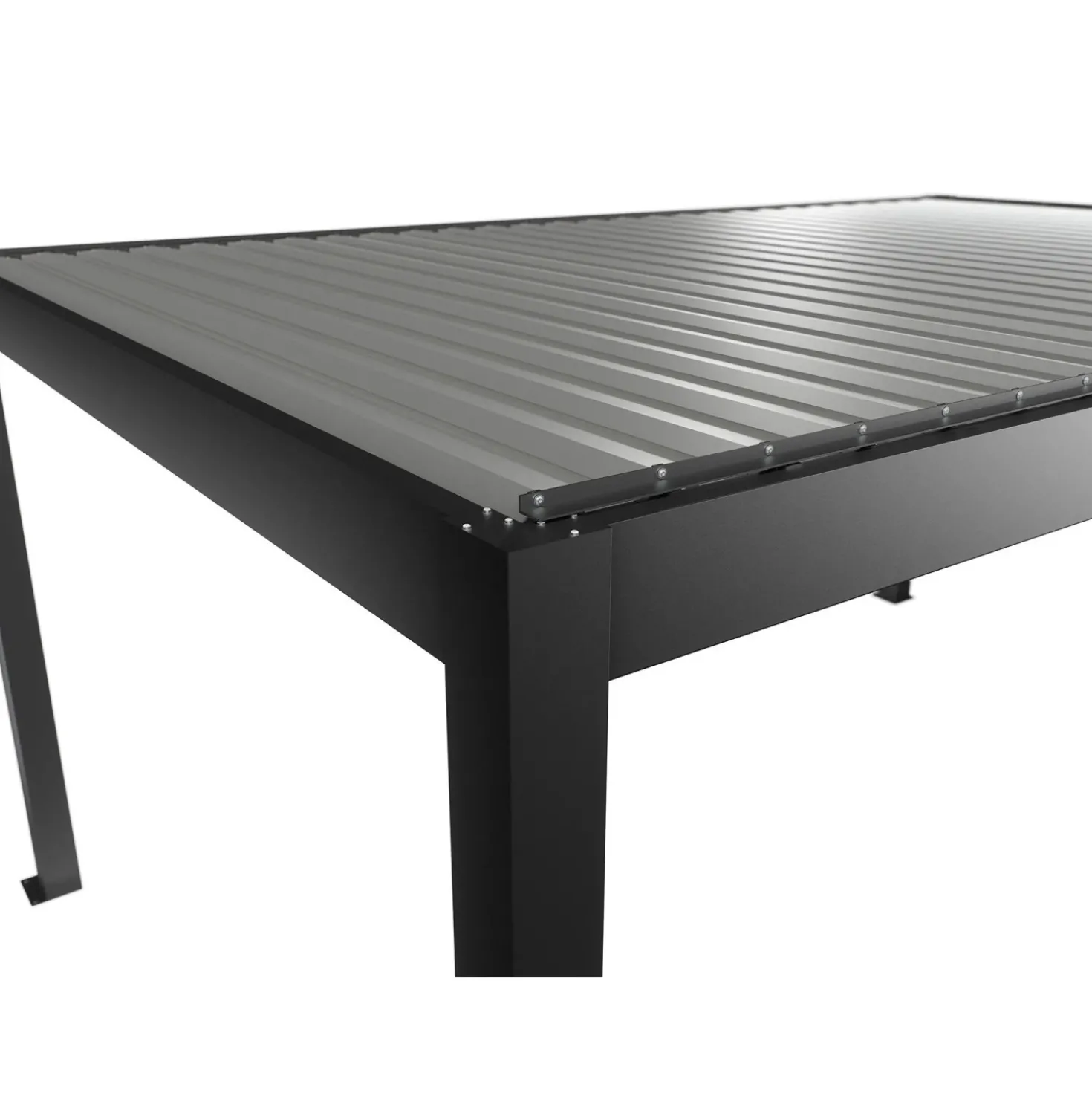Pergola in metallo Biohort grigio scuro/argento 552,5x367,5x264 cm