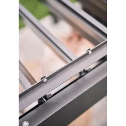 Pergola in metallo Biohort grigio scuro/bianco 515,5x367,5x264 cm