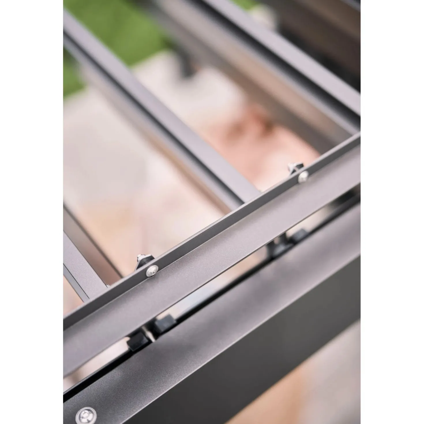 Pergola in metallo Biohort grigio scuro/bianco 515,5x367,5x264 cm