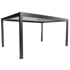 Pergola in metallo Biohort grigio scuro/bianco 515,5x367,5x264 cm