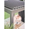 Pergola in metallo Biohort grigio scuro/argento 460x312x264 cm