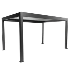 Pergola in metallo Biohort grigio scuro/argento 460x312x264 cm