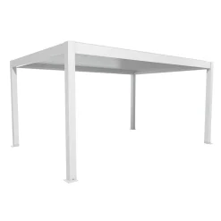 Pergola in metallo Biohort bianco 515,5x367,5x264 cm