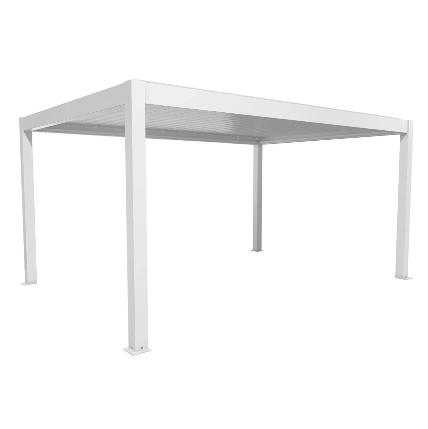 Pergola in metallo Biohort bianco 515,5x367,5x264 cm