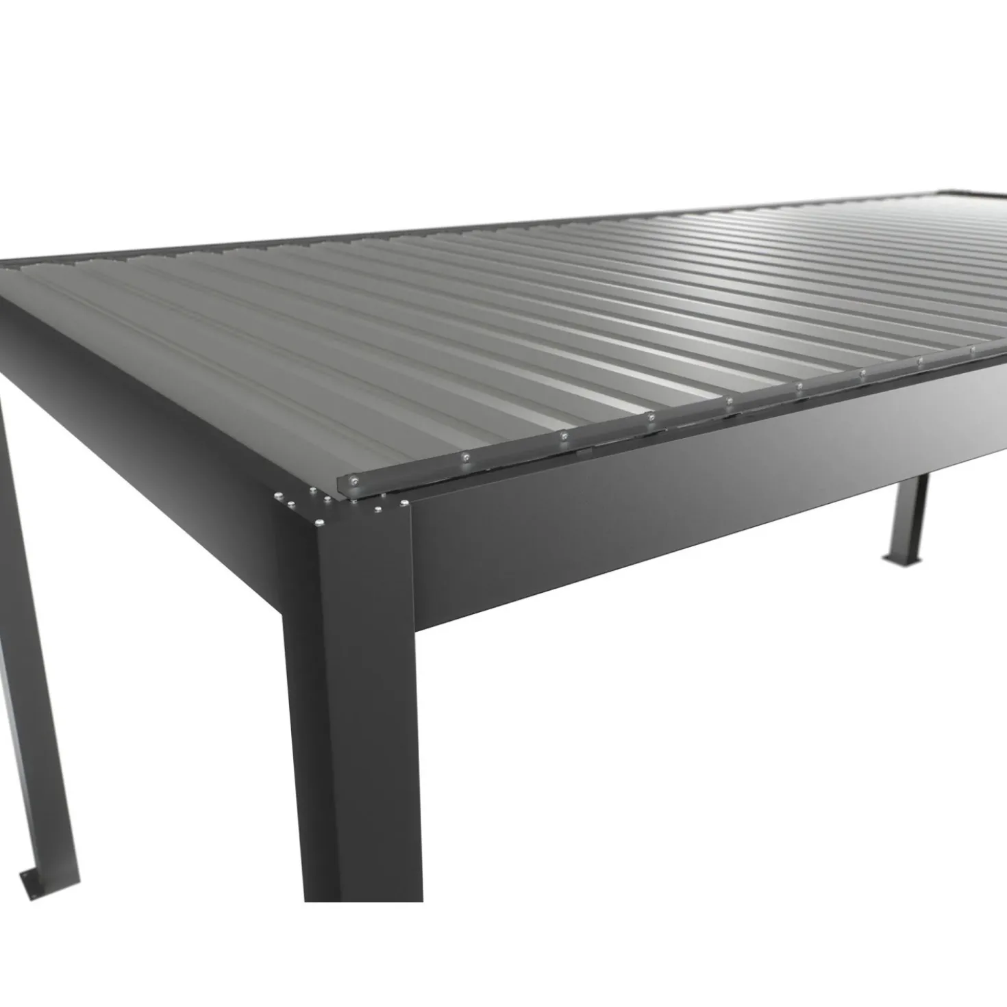Pergola in metallo Biohort grigio quarzo/argento 608x312x264 cm