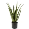 Pianta finta Aloe in vaso 60 cm verde