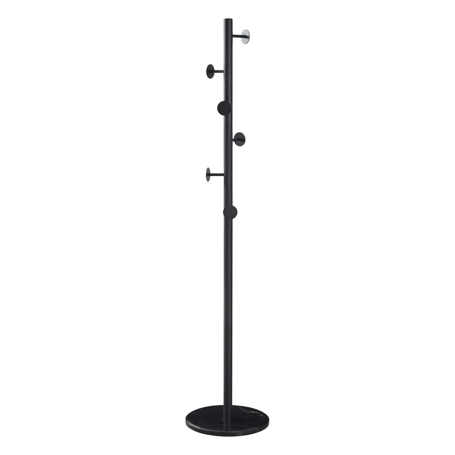 Piantana appendiabiti in metallo 37x37x174 nero
