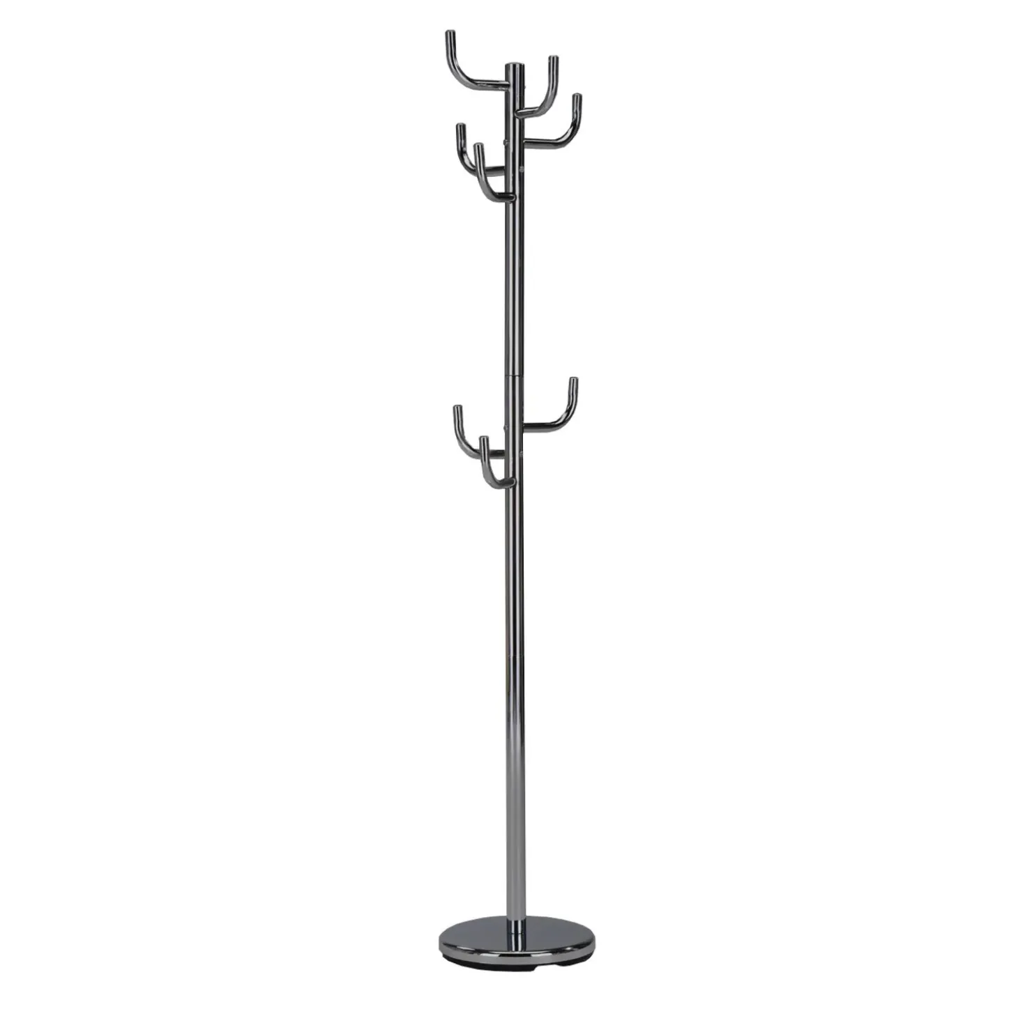 Piantana appendiabiti in metallo satinato H 172 cm