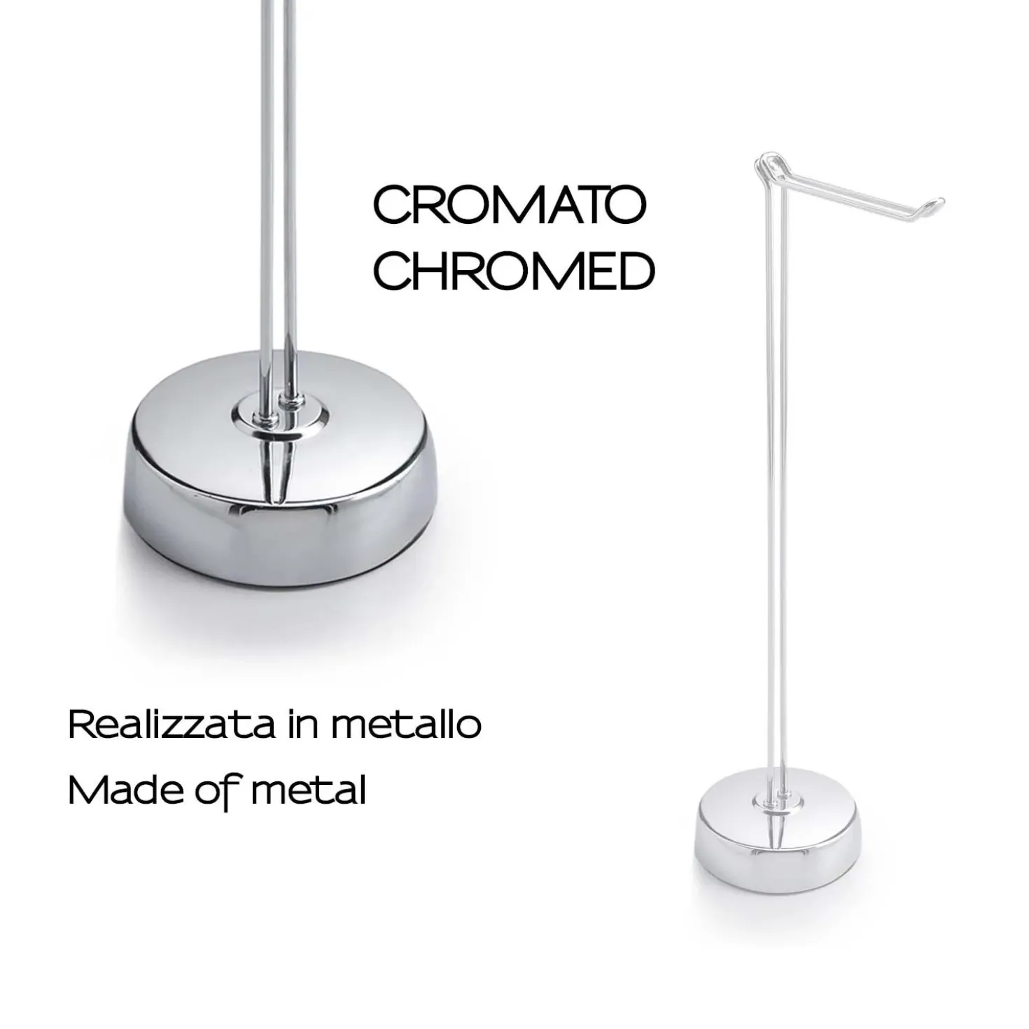 Piantana portarotolo Minù H 61 cm cromato