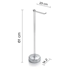 Piantana portarotolo Minù H 61 cm cromato