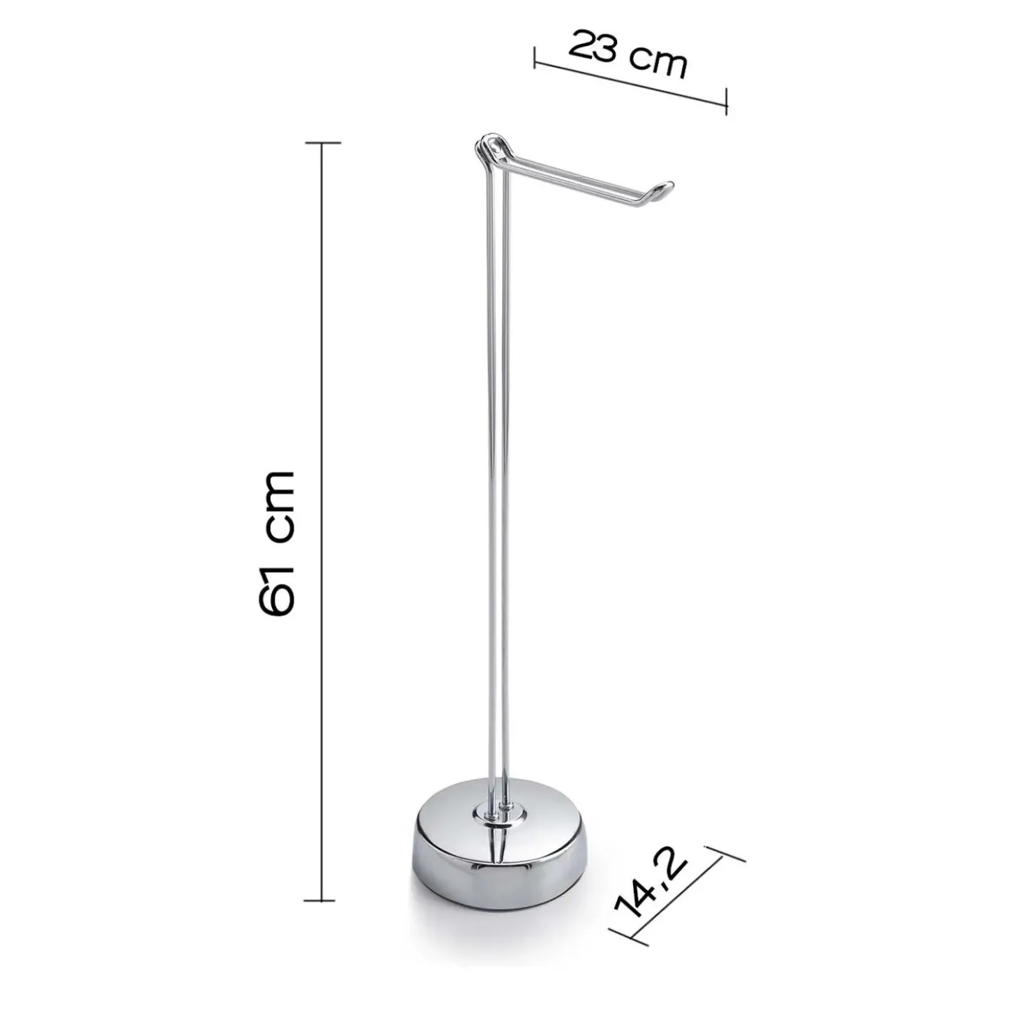 Piantana portarotolo Minù H 61 cm cromato