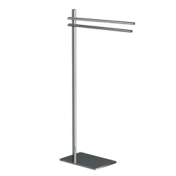 Piantana portasalviette acciaio cromato 21x14x77 cm