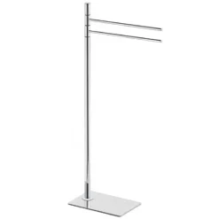 Piantana portasalviette acciaio cromato 21x14x77 cm