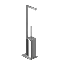 Piantana wc acciaio cromato 16x11x62 cm