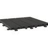 Piastrella da esterno a clic in WPC effetto legno antracite 30x30 cm 6 pz