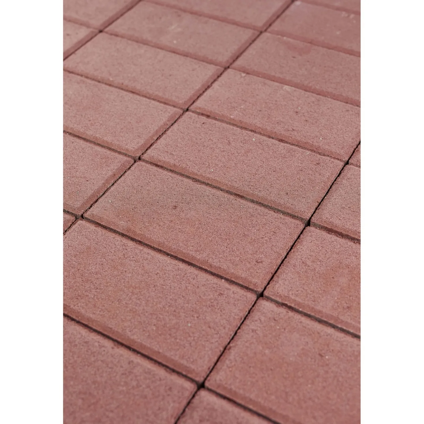 Piastrella da esterno autobloccante Sestino rosso 6x10,5x21 cm