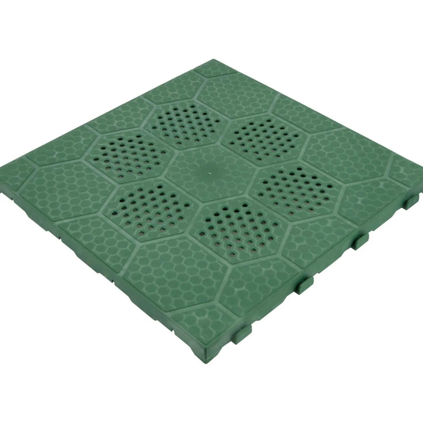 Piastrella da esterno autobloccante in polipropilene Easy line verde 40x40 cm