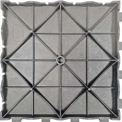 Piastrella da esterno in WPC Mixtile grigio 40x40 cm