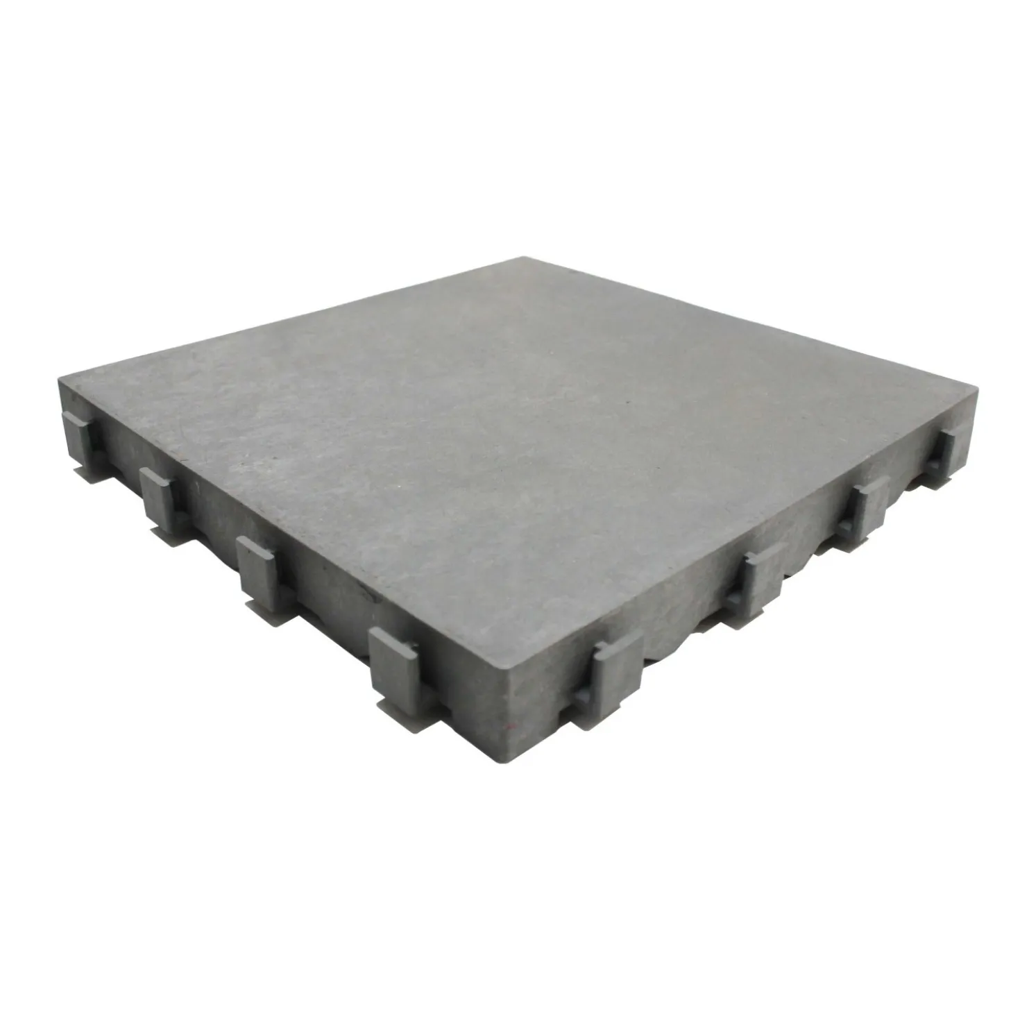 Piastrella da esterno in WPC Mixtile grigio 40x40 cm