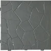 Piastrella da esterno in plastica riciclata Snaptile antracite 38x38 cm