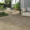 Piastrella da esterno in gres porcellanato Dolomite beige 20x40 cm