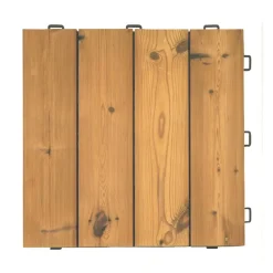 Piastrella da esterno in legno Termowood Listoplate 56x56 cm