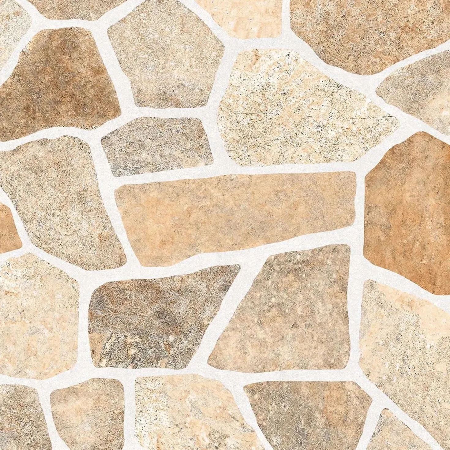 Piastrella da esterno in porcellanato smaltato Ciottolino beige 32x32 cm