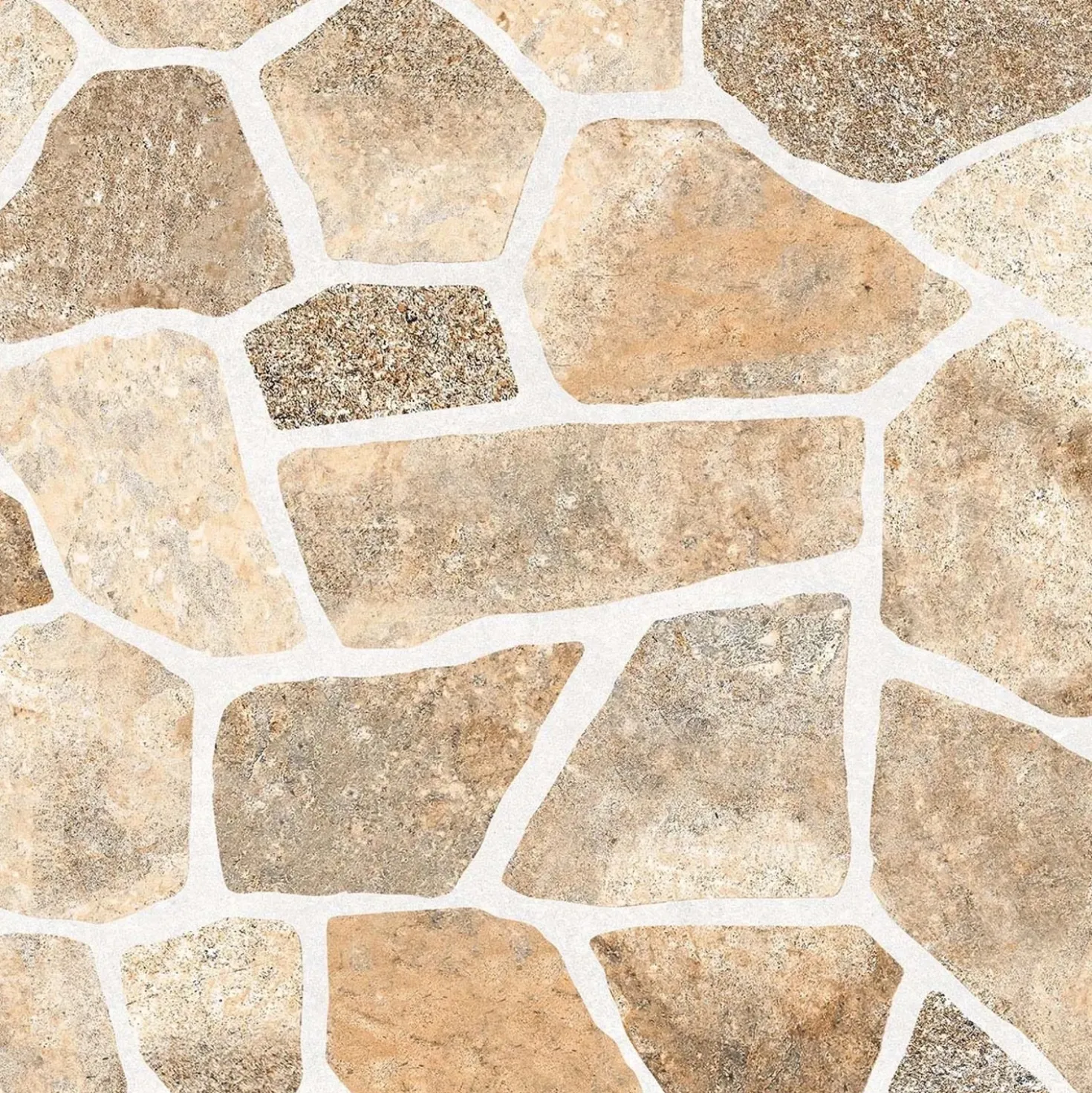 Piastrella da esterno in porcellanato smaltato Ciottolino beige 32x32 cm