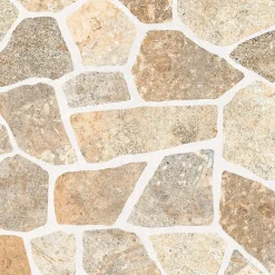 Piastrella da esterno in porcellanato smaltato Ciottolino beige 32x32 cm