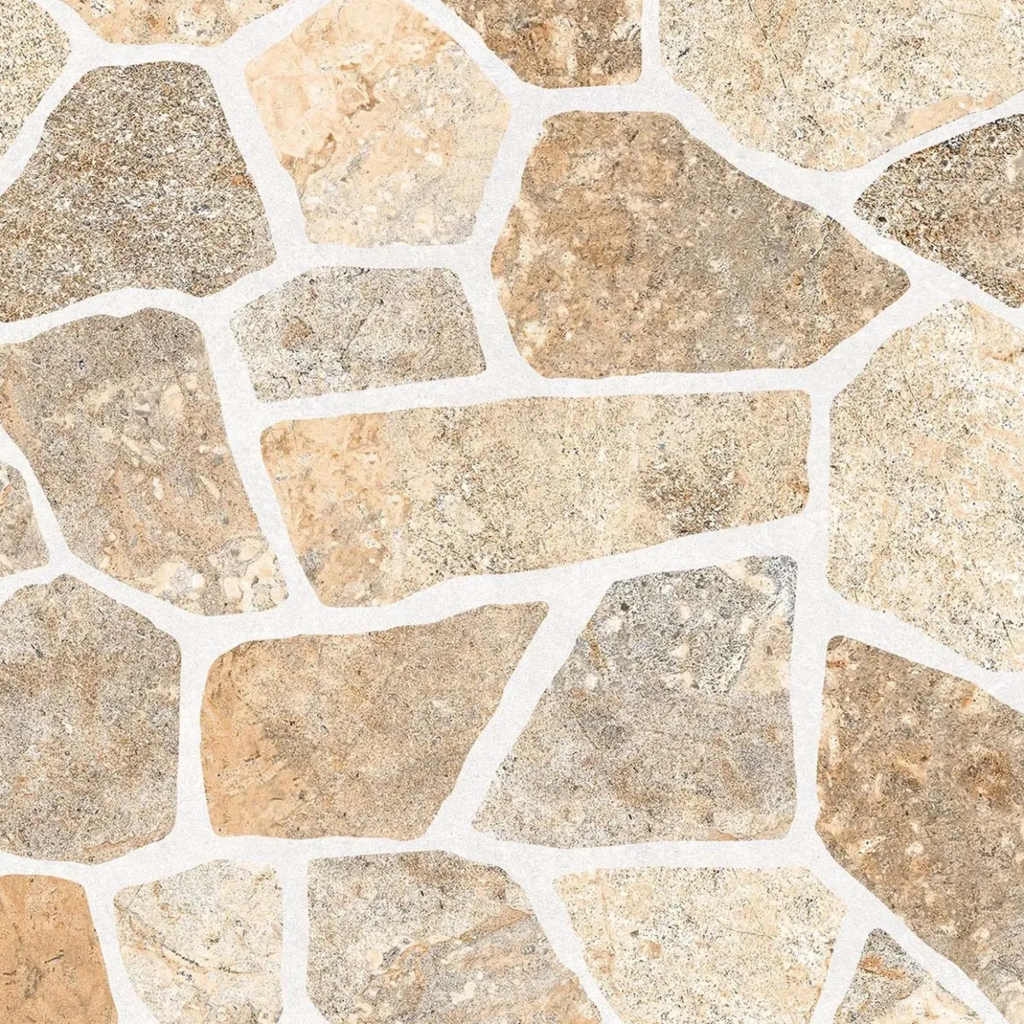 Piastrella da esterno in porcellanato smaltato Ciottolino beige 32x32 cm