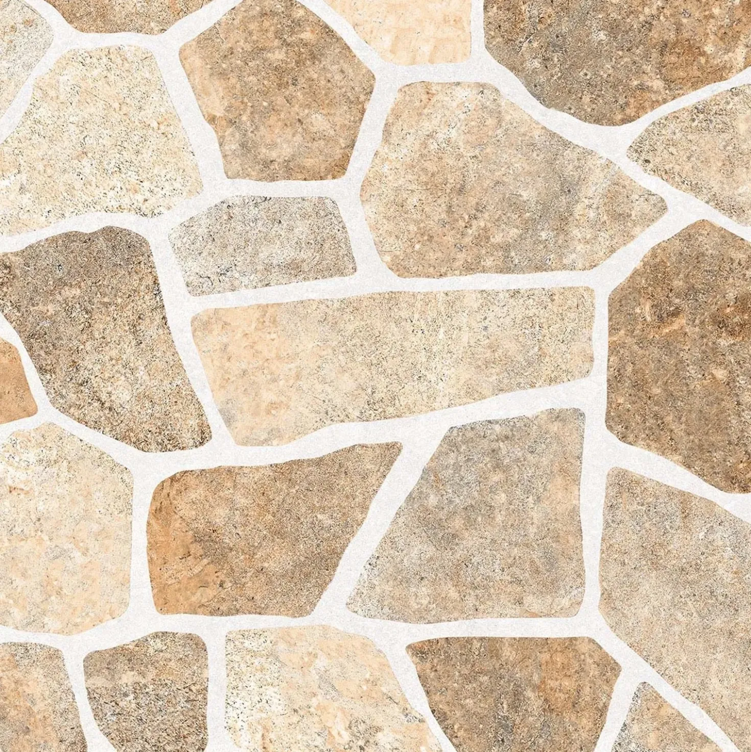 Piastrella da esterno in porcellanato smaltato Ciottolino beige 32x32 cm