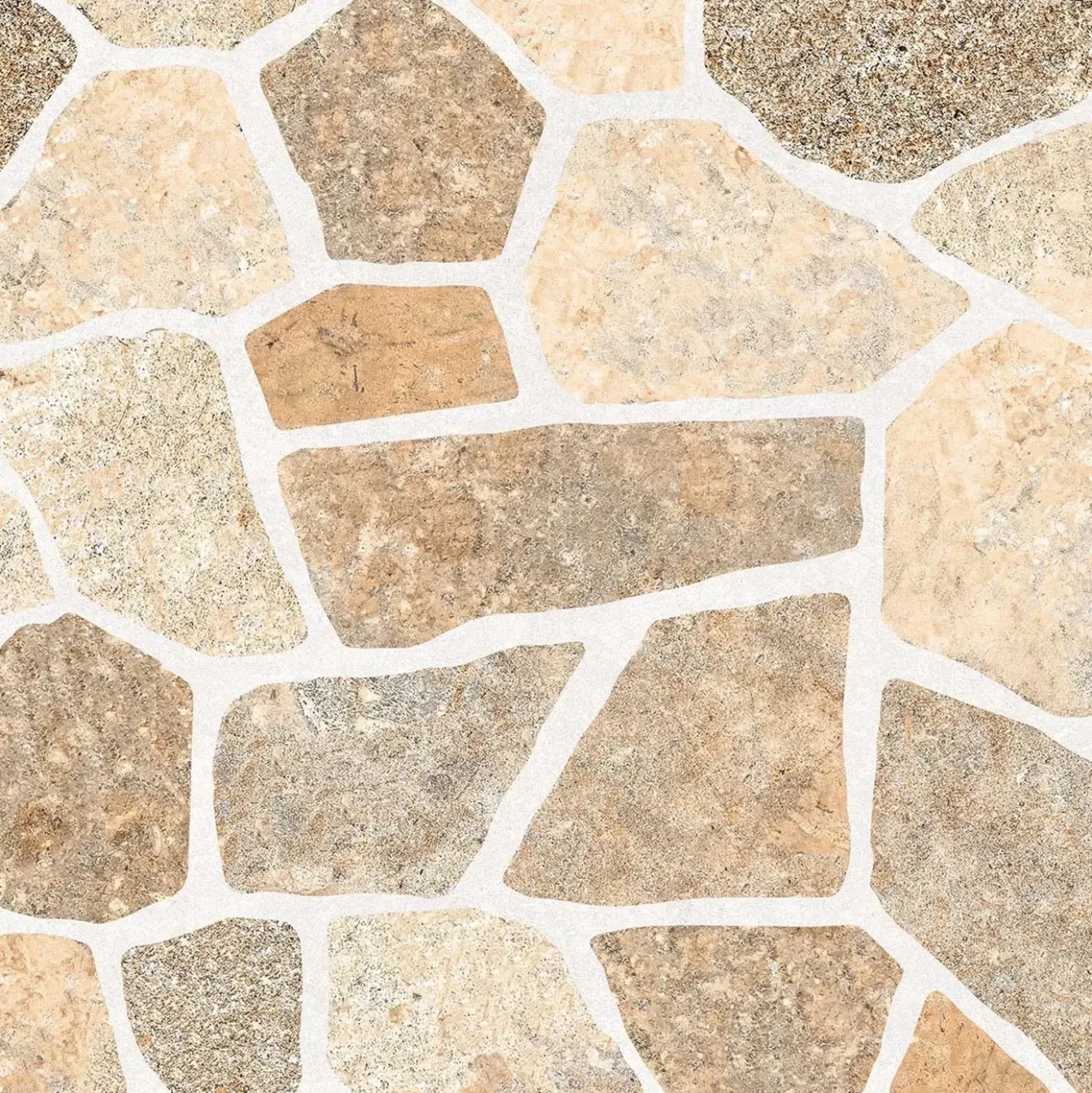 Piastrella da esterno in porcellanato smaltato Ciottolino beige 32x32 cm
