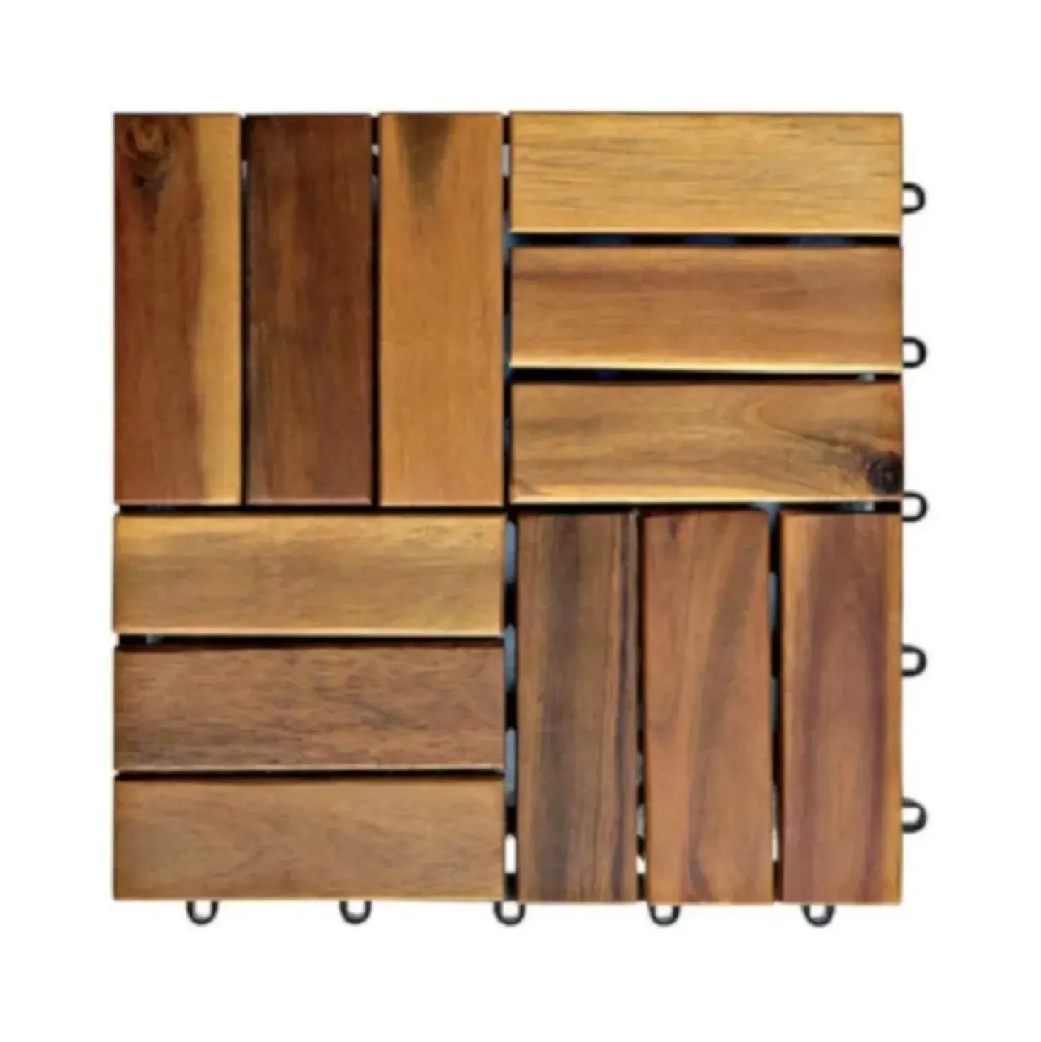 Piastrella da esterno in legno di Acacia sp 2,5 cm 30x30 cm