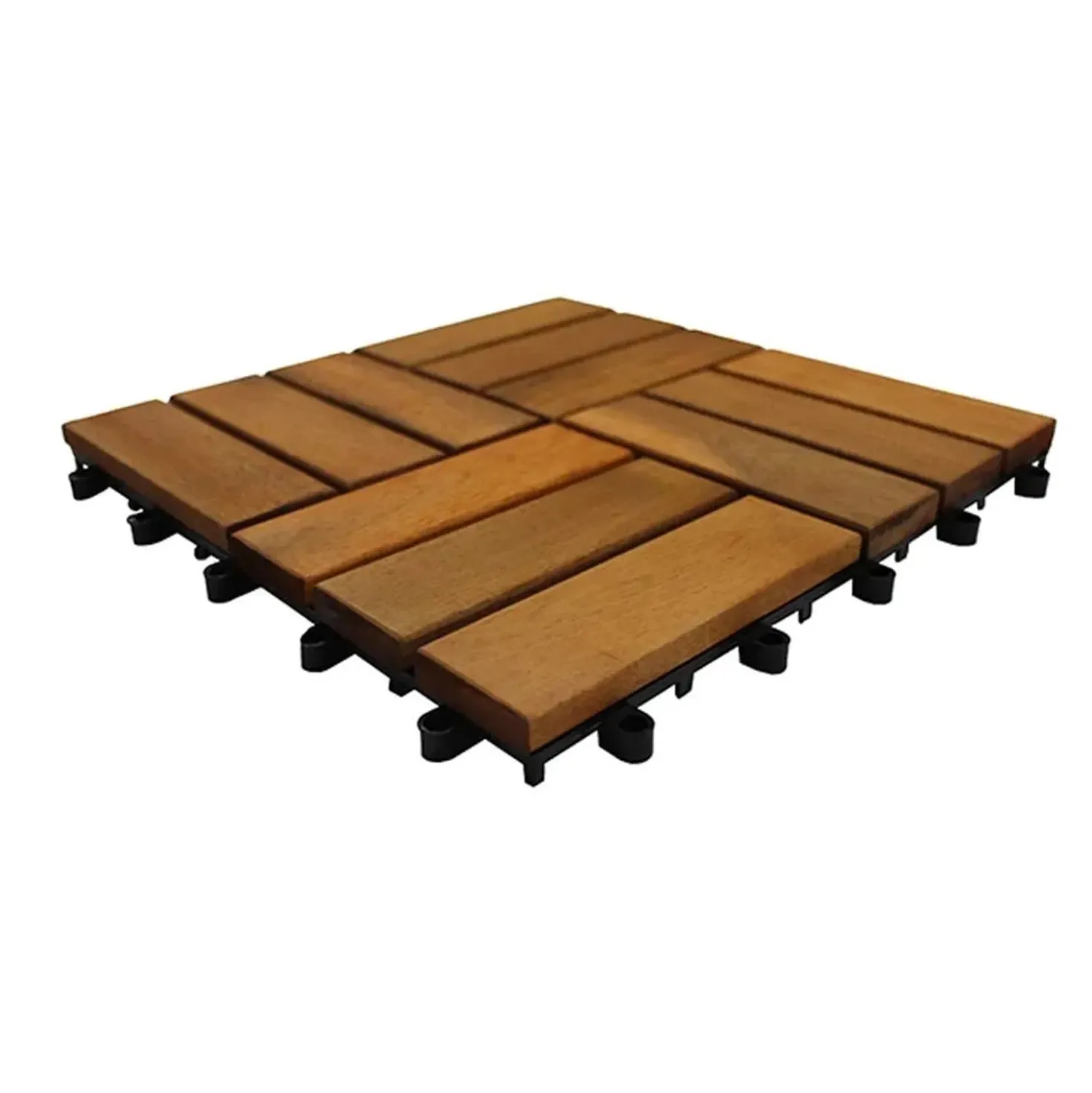 Piastrella da esterno in legno di Acacia sp 2,5 cm 30x30 cm
