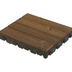 Piastrella da esterno in legno a doghe su resina Combi Wood 40x40 cm