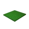 Piastrella da esterno in gomma riciclata anti-trauma verde 40x40x2,5 cm