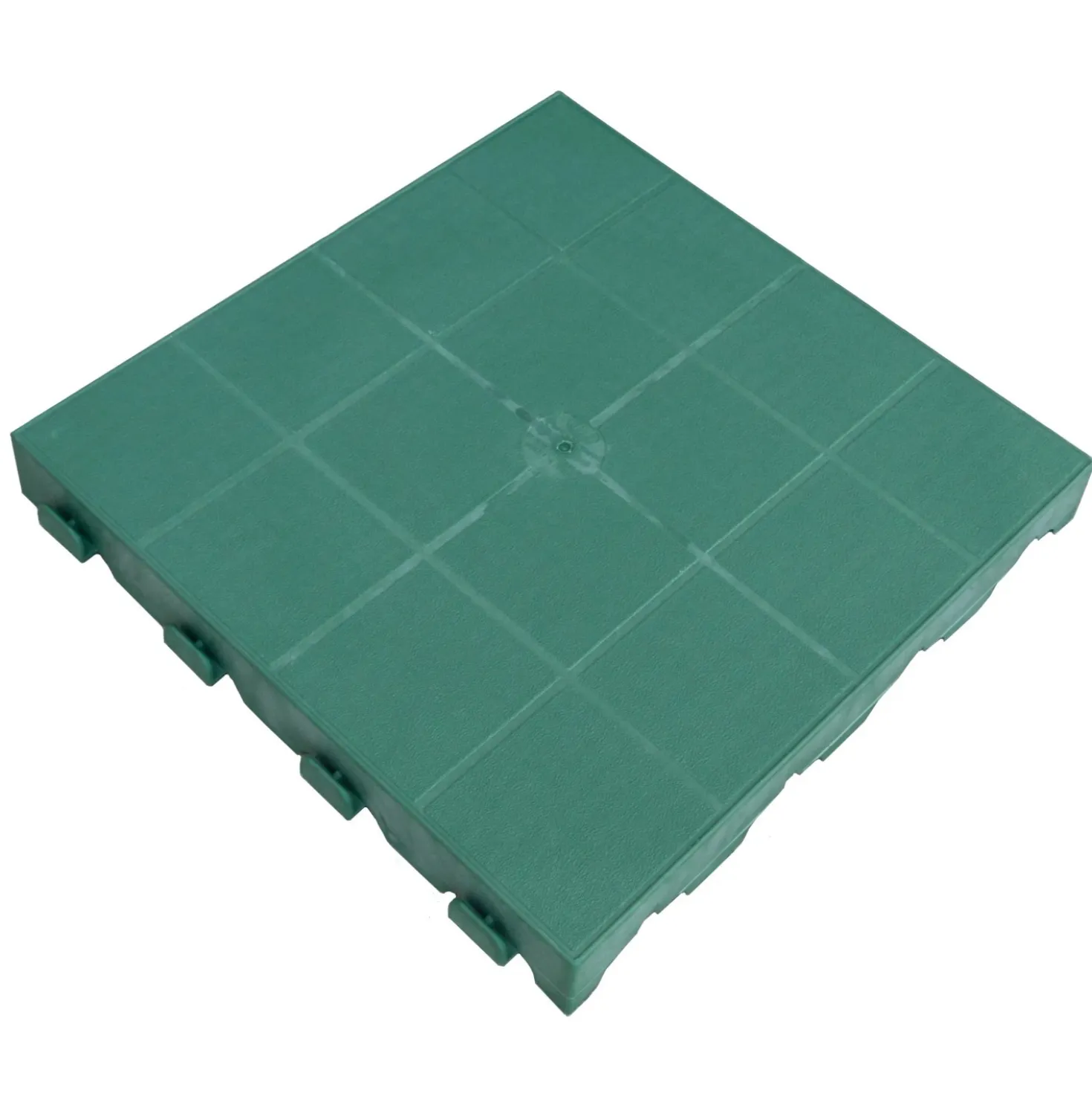 Piastrella da esterno in polipropilene chiusa Combi verde 39x39 cm