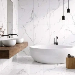 Piastrella in gres porcellanato Calacatta Deus 60x120 cm 1,44 m²