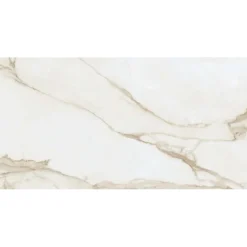 Piastrella in gres porcellanato venato oro 60x120 cm