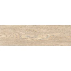 Piastrella in gres porcellanato Giglio legno betulla smaltato 17x62 cm 1,37 m²