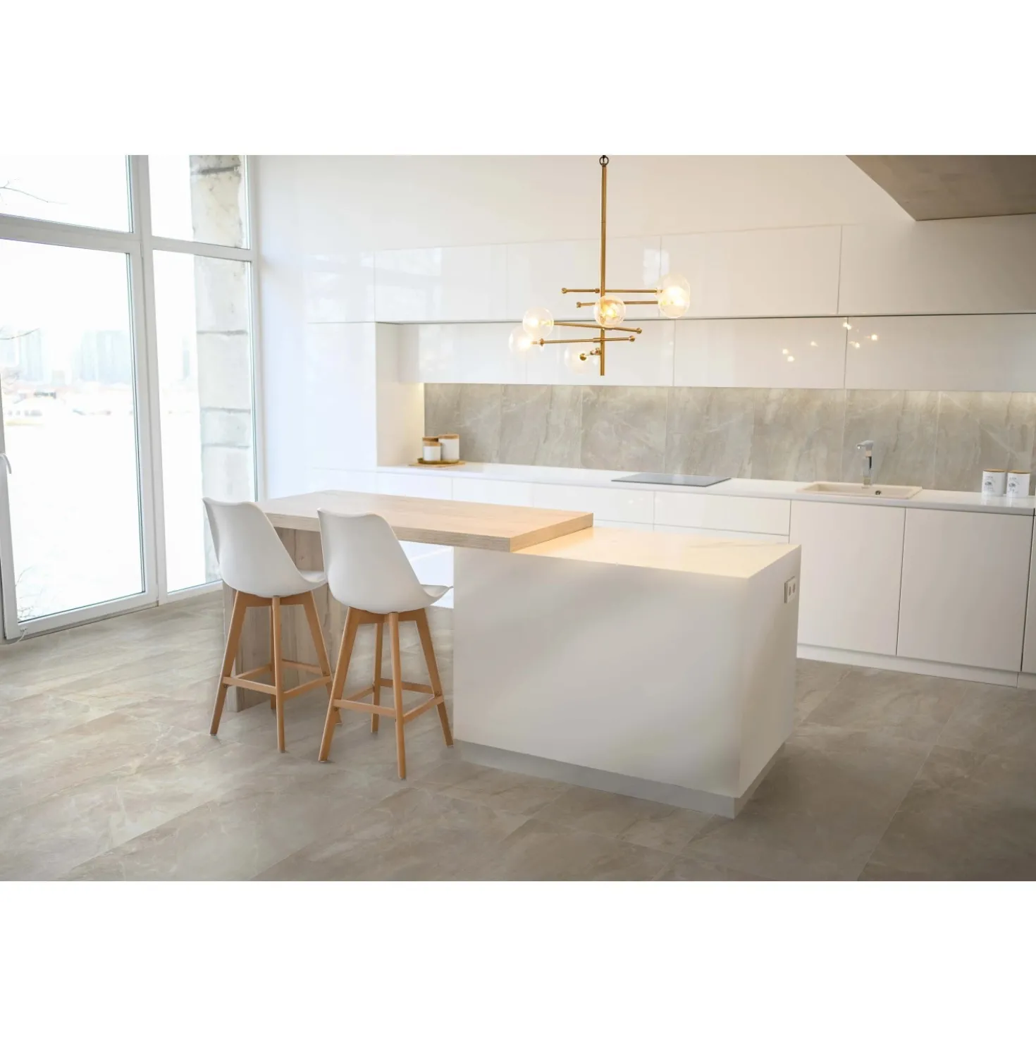 Piastrella in gres porcellanato Charisma pietra avorio 60x120 cm 1,44 m²