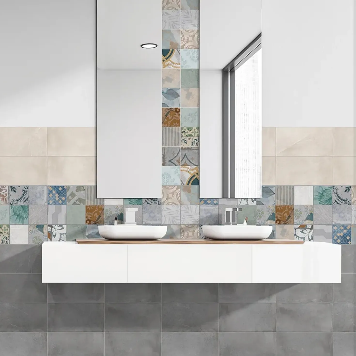 Piastrella in gres porcellanato Urban Bone 30x60 cm 1,44 m²
