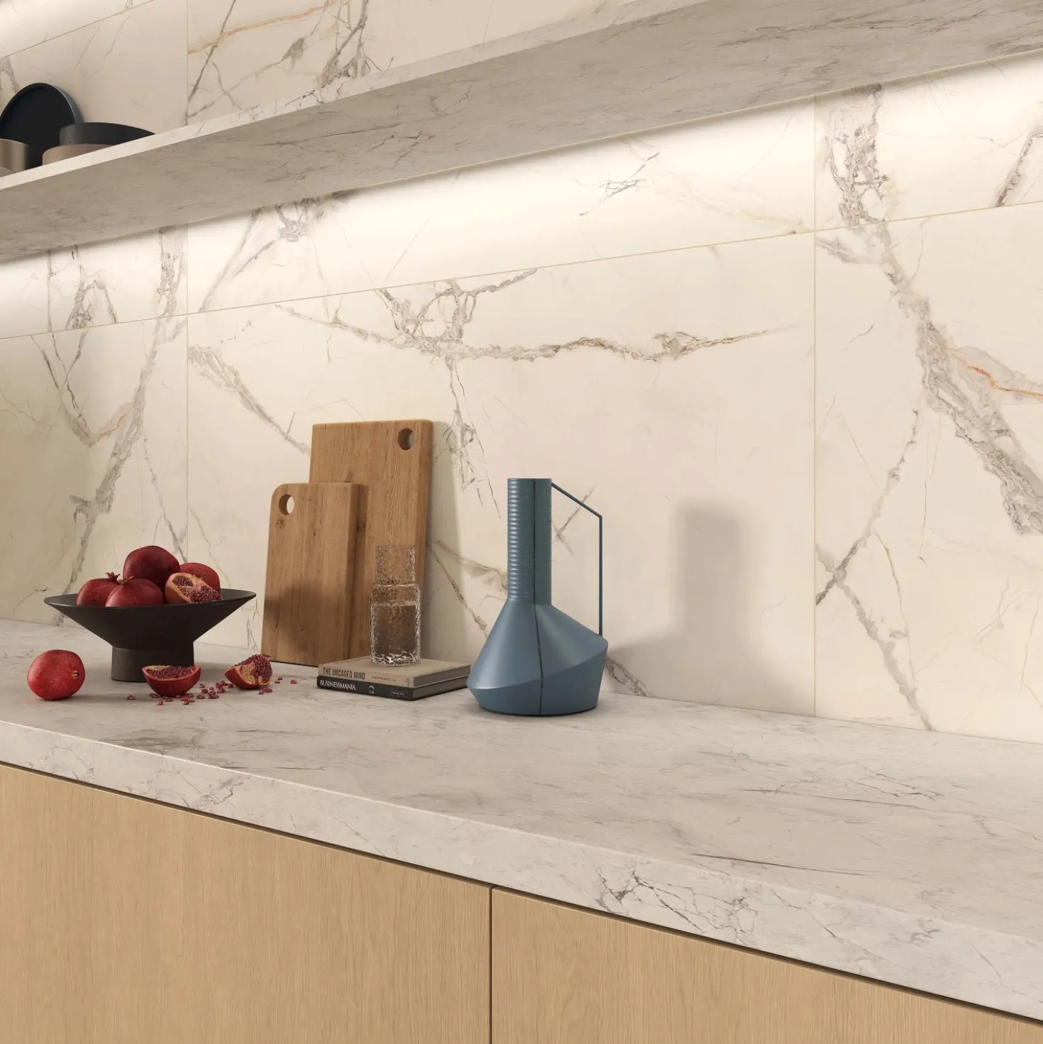 Piastrella in gres porcellanato Iberis Crystal bianco 60x119,8 cm rett